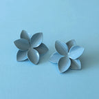 Blue Blossom Ceramic Earrings
