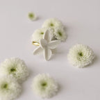 Ivory Blossom Ceramic Ring