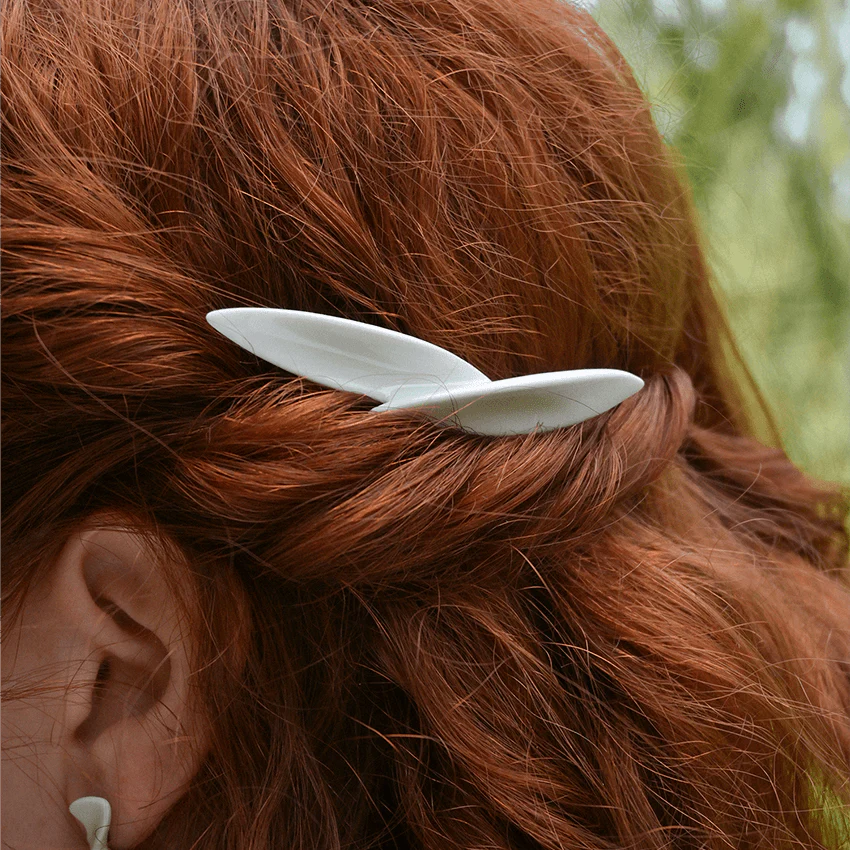Lily Petal Ceramic Hair Comb