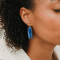 Ocean Bud Drop Porcelain Earrings