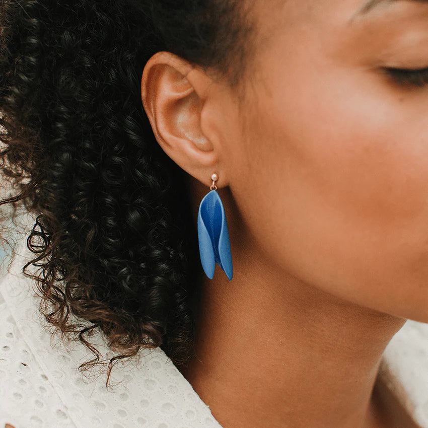 Ocean Bud Drop Porcelain Earrings