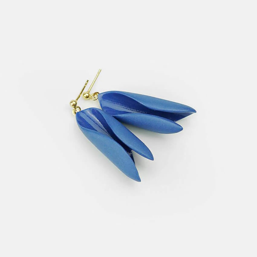 Ocean Bud Drop Porcelain Earrings