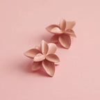 Peach Blossom Porcelain Stud Earrings