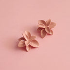 Peach Blossom Porcelain Stud Earrings