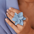 Sky Blossom Ceramic Ring