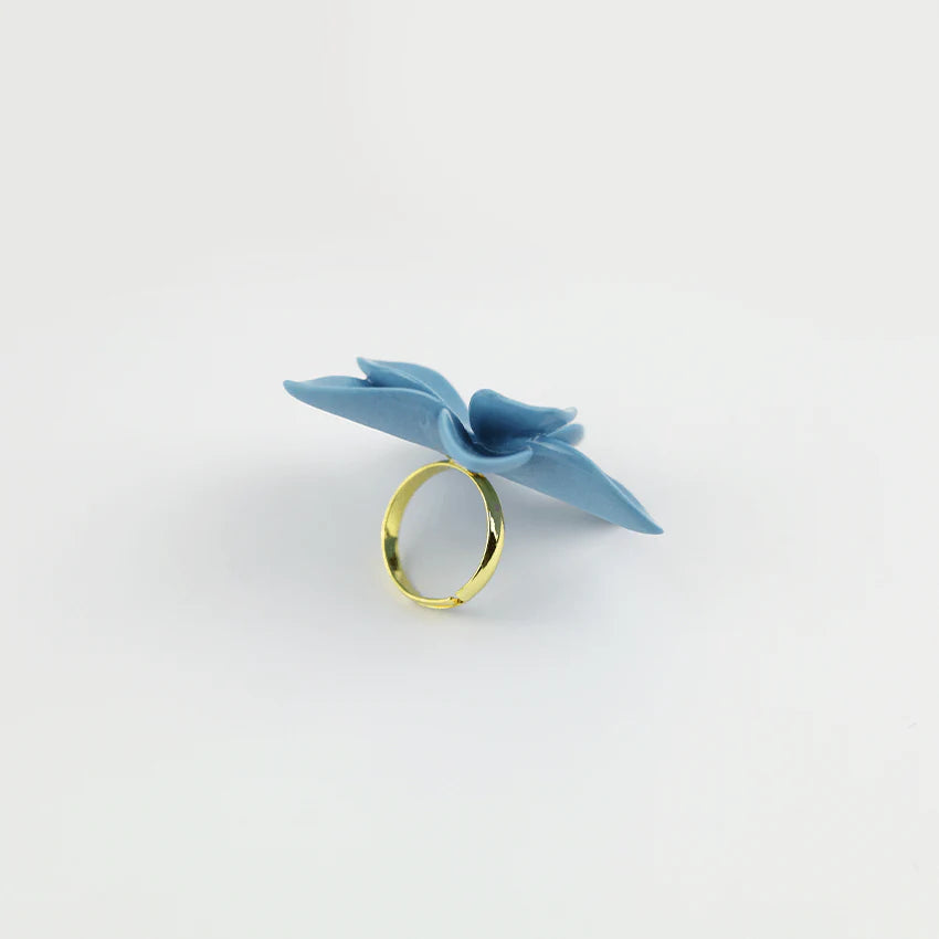 Sky Blossom Ceramic Ring