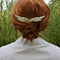 Wing Petal Ceramic Hair Barrette