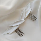 Wing Petal Ceramic Hair Barrette
