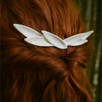 Wing Petal Ceramic Hair Barrette